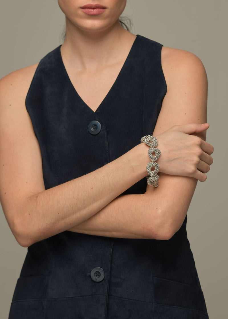 BRAZALETE HAIKURI PLATA PLATINO