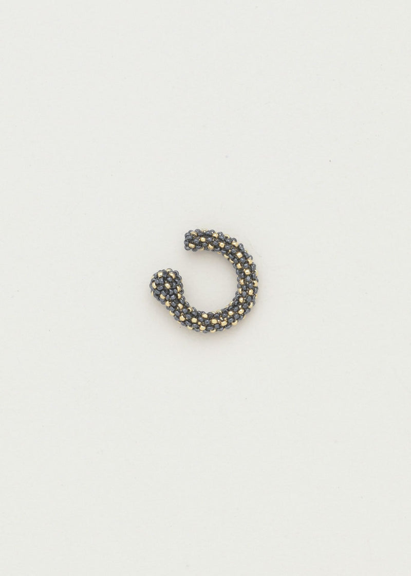 EARCUFF HUTA MARTHA ORO GRIS METALICO