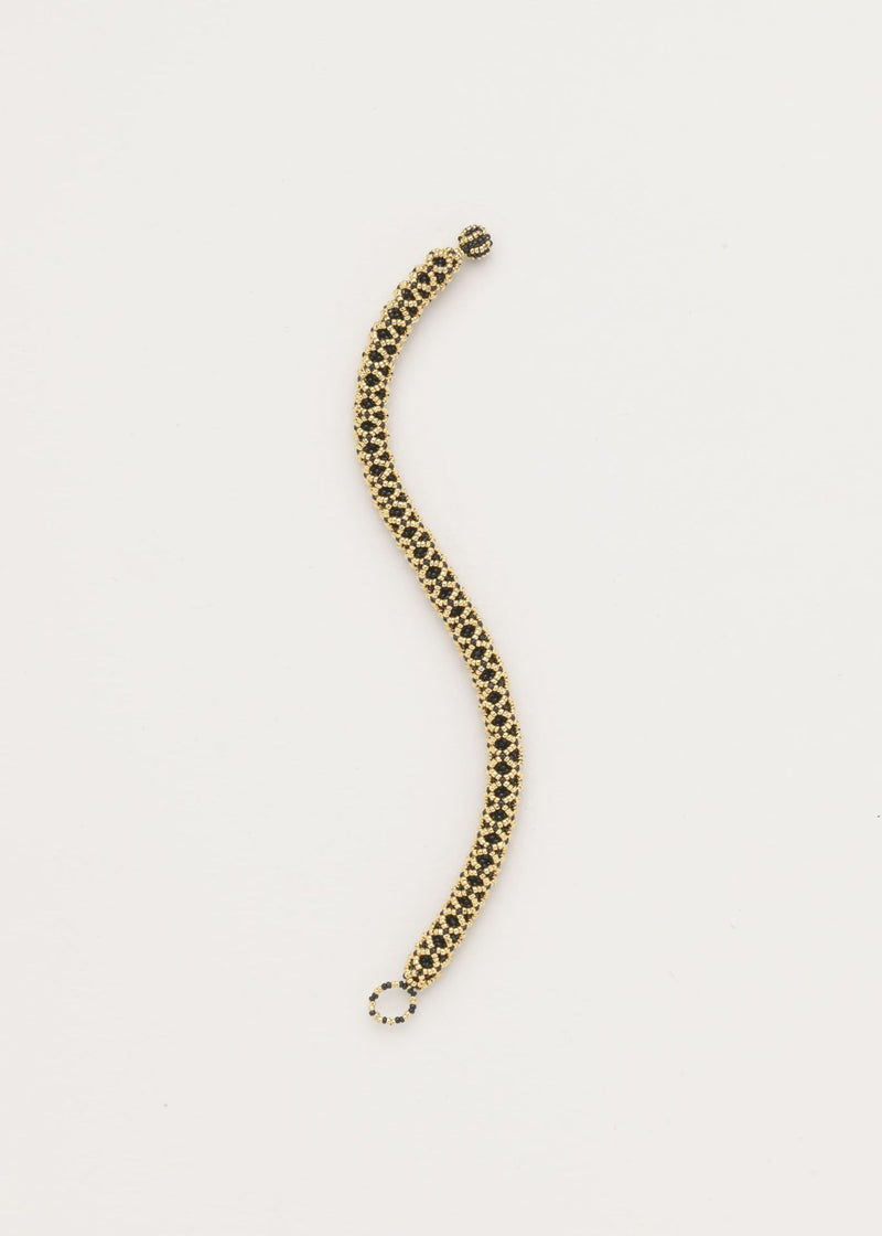 BRAZALETE HUTA SERPIENTE NAWI ORO NEGRO