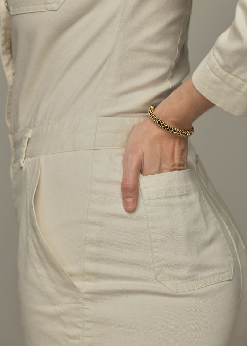 BRAZALETE HUTA SERPIENTE NAWI ORO NEGRO