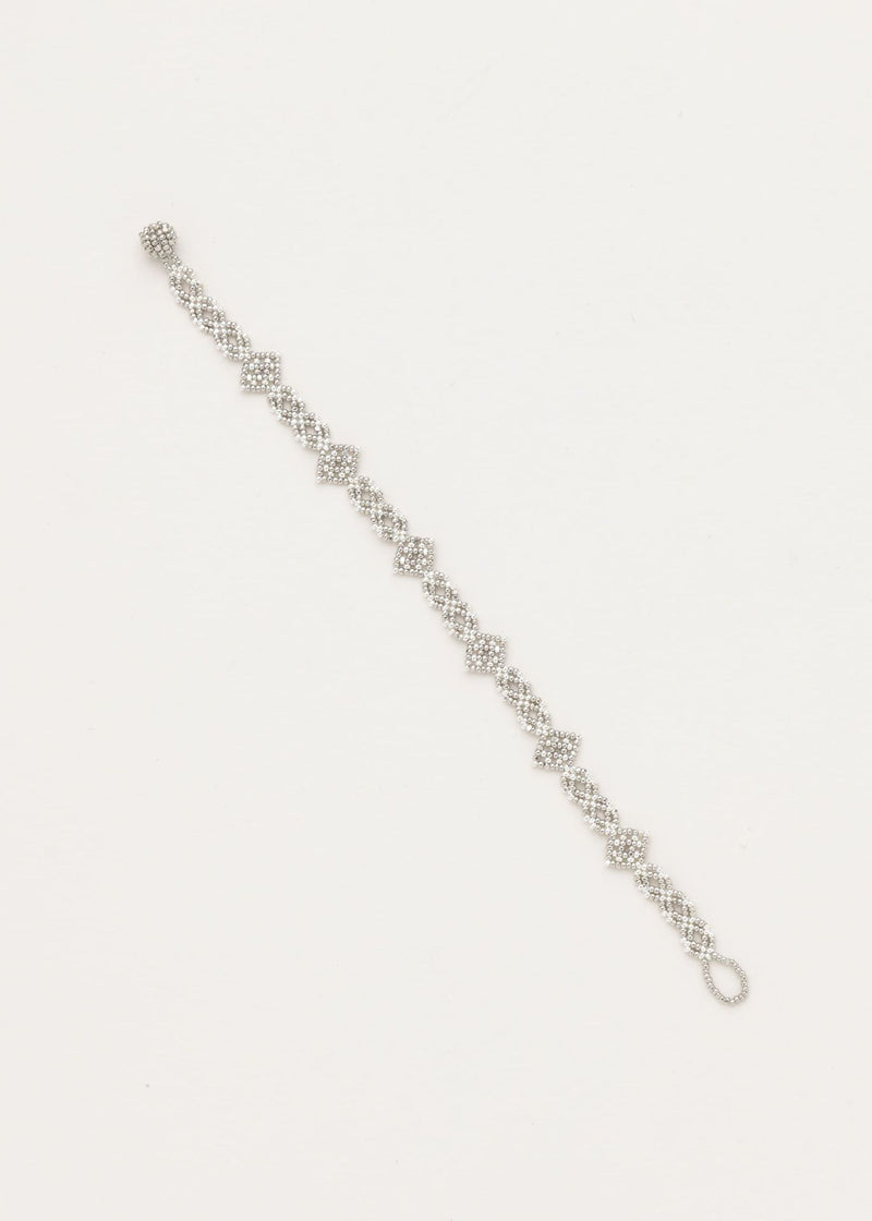 BRAZALETE OJO DE DIOS CADENA PLATA PLATINO