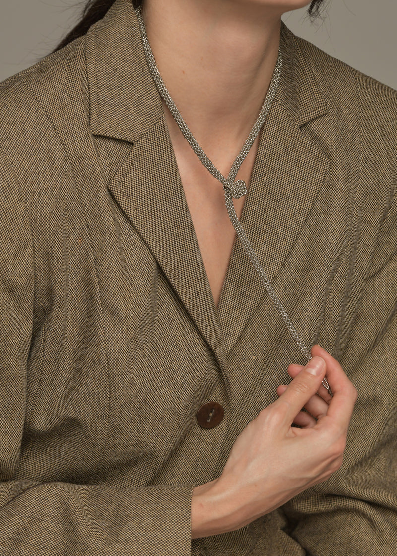 COLLAR SERPIENTE PLATINO