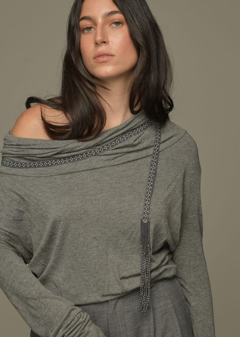 CINTILLA MARTHA PLATA GRIS METALICO