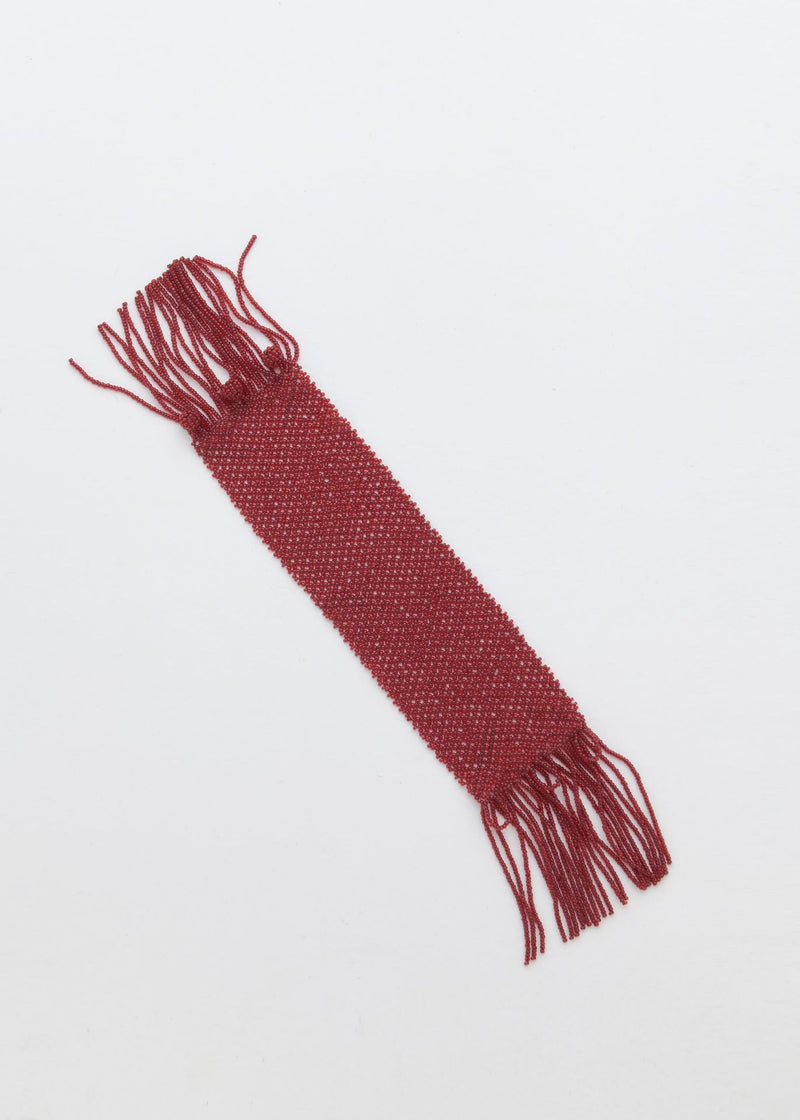BRAZALETE TIRAS MARTHA ROJO CEREZA