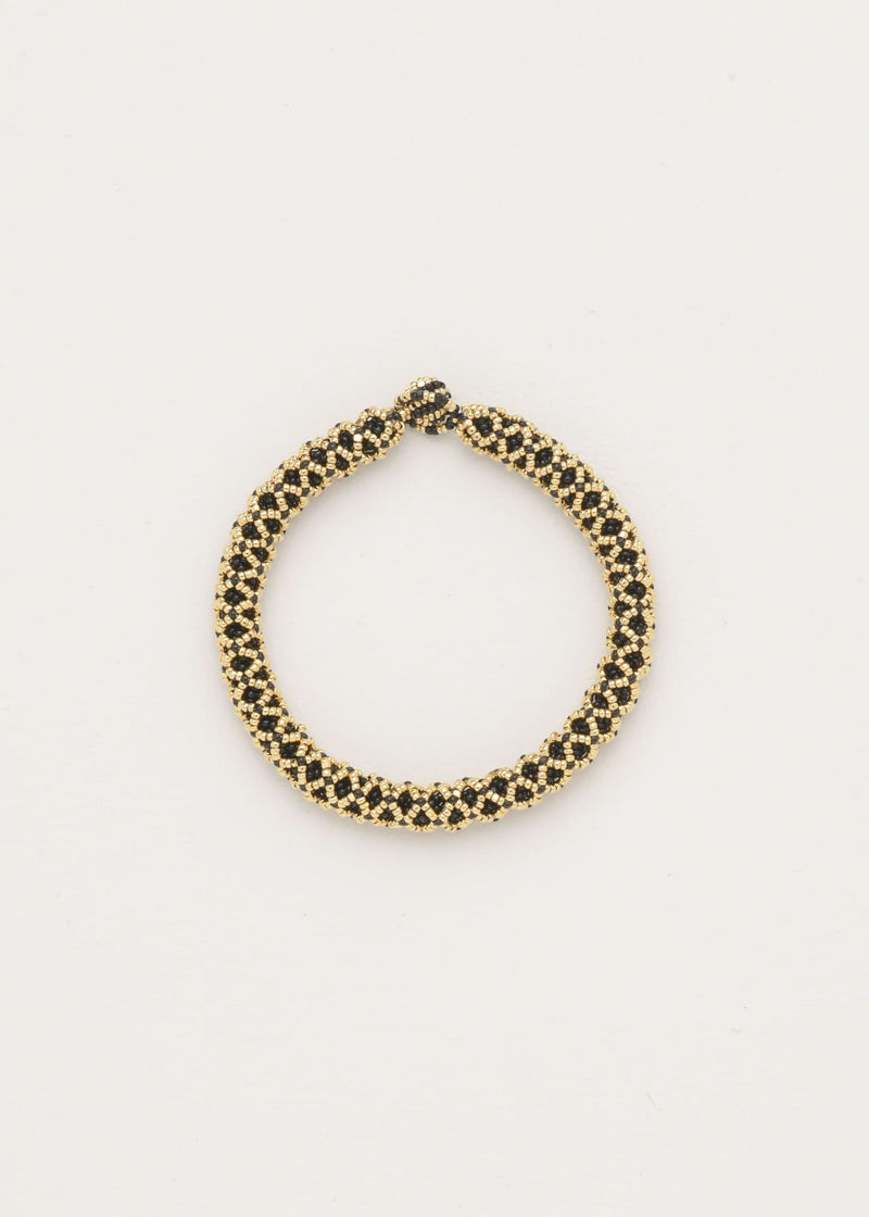 BRAZALETE HUTA SERPIENTE NAWI ORO NEGRO