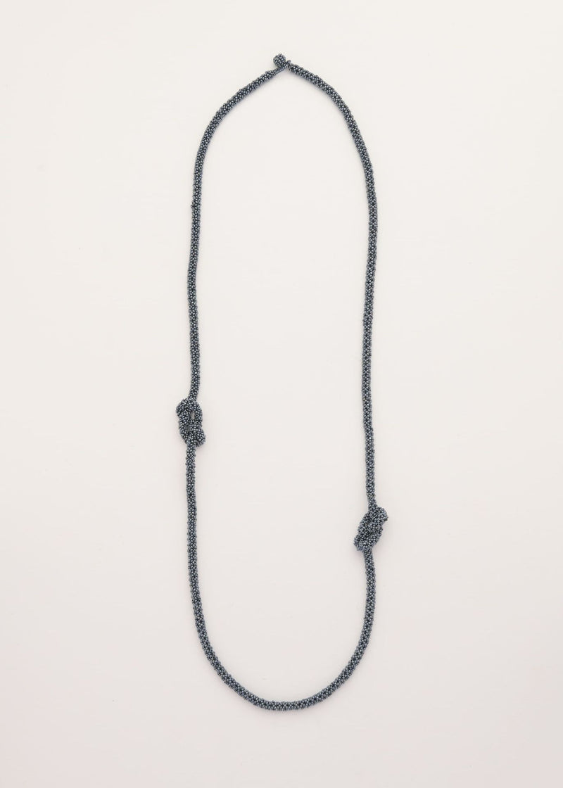 COLLAR DOS HAIKURI GRIS METALICO