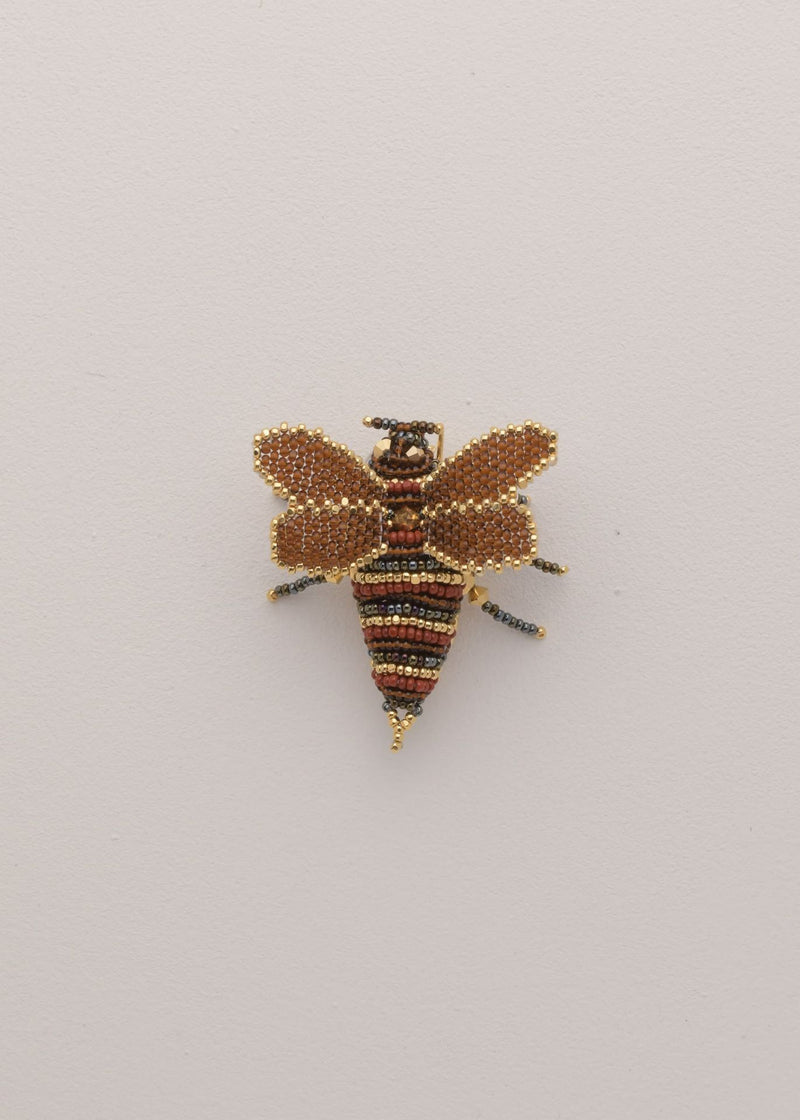BROCHE ABEJA CAFÉ TRANSPARENTE