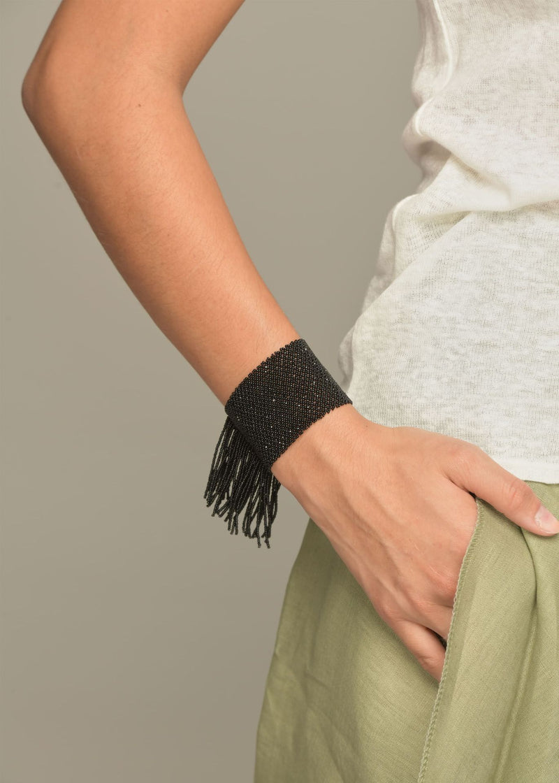 BRAZALETE TIRAS MARTHA NEGRO
