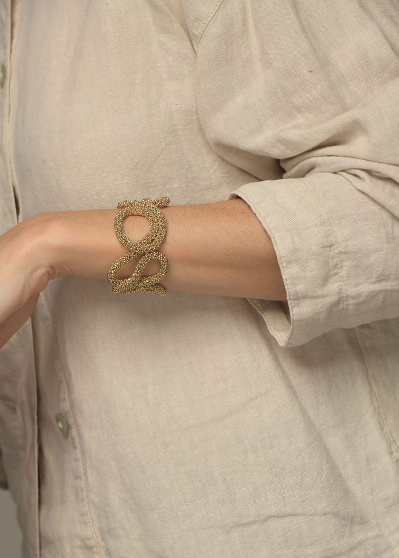 BRAZALETE TAPIE HAIKURI ORO PLATINO