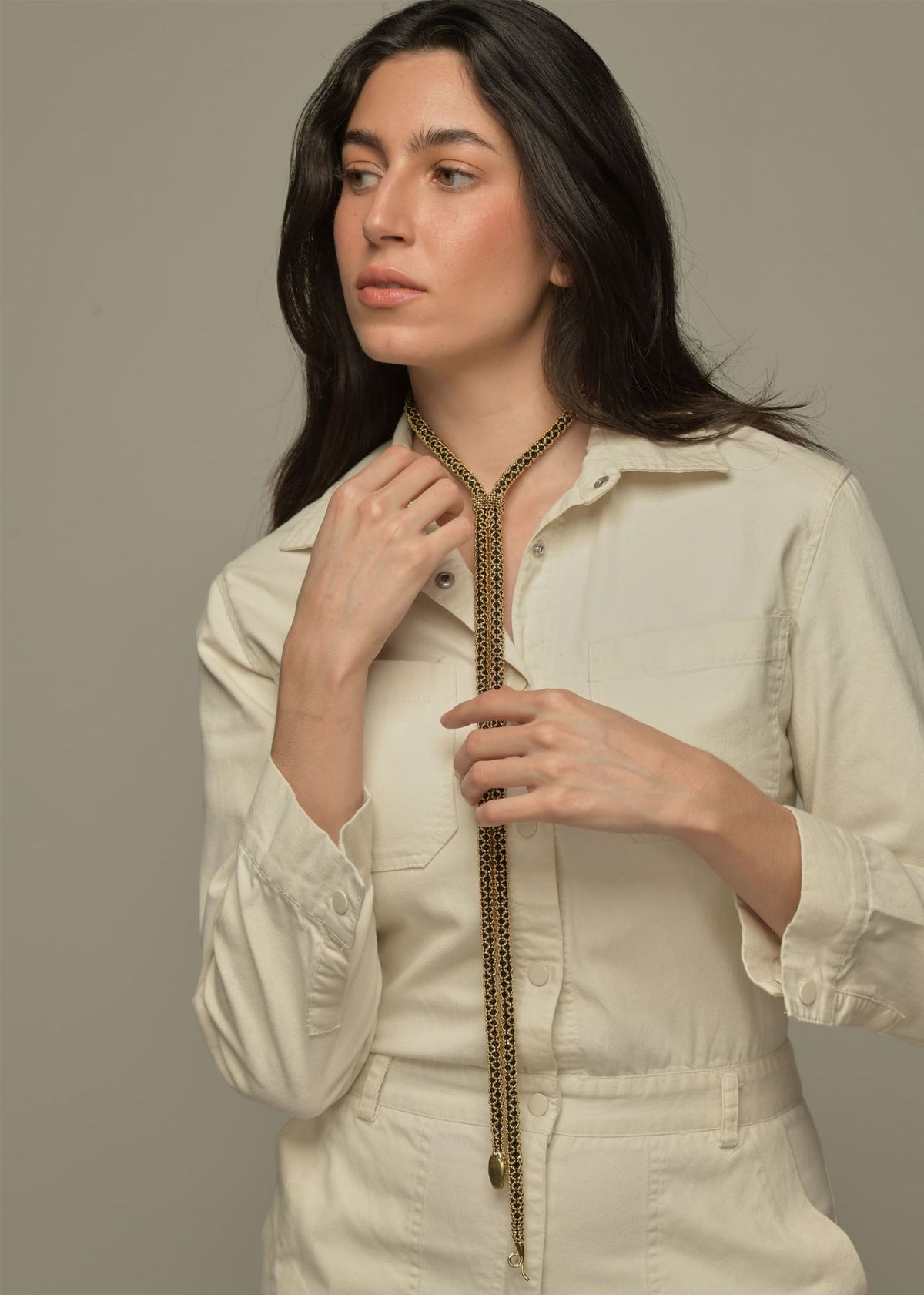 CINTILLA NAWI ORO NEGRO