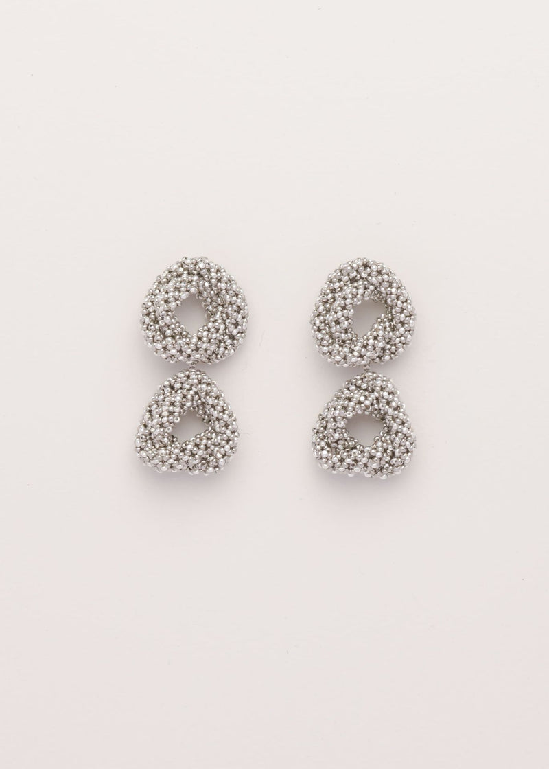 ARETES DOS HAIKURI PLATA PLATINO