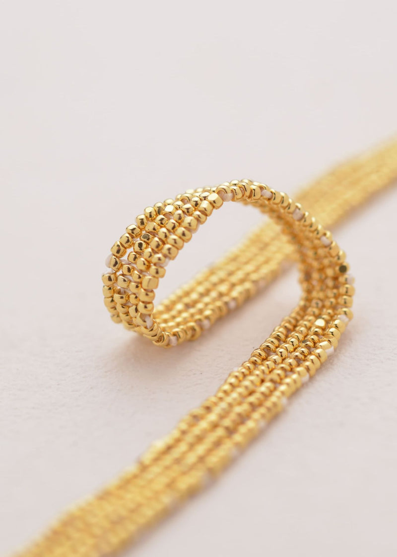 BRAZALETE HUTA LINEAL ORO